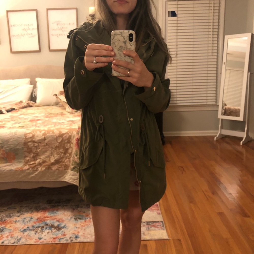Army Green Utility Military Jacket 🧥🌿